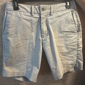 Express above the knee shorts, size 28 and color silver.